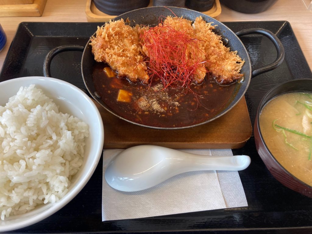 かつや　麻婆かつ定食