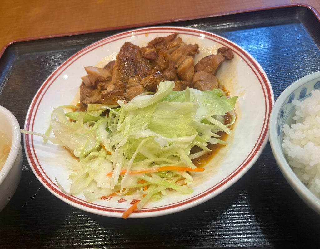 夜の定食　照り焼きチキン